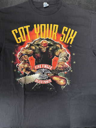 Five Finger Death Punch Got Your Six T-Shirt, Black, XL