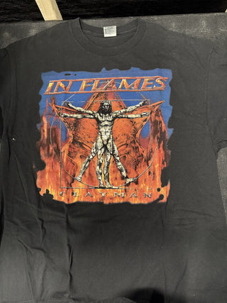 Early 2000s In Flames Clayman T-Shirt, Black, XL