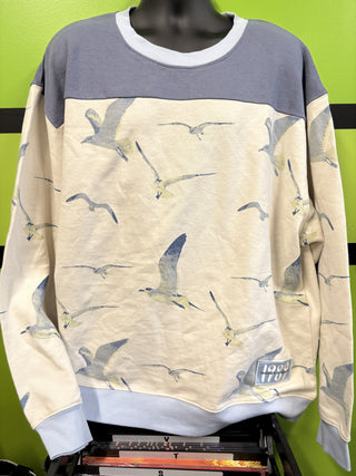 Taylor Swift Seagulls Crewneck Sweatshirt, Blue / White, 2X