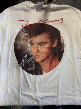 Paul Young World Tour 1985 T-Shirt, White, XL