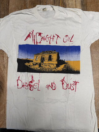 1988 Midnight Oil Diesel And Dust T-Shirt, White, L