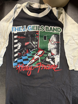 J. Geils Band Freeze-Frame Raglan Shirt, Black / White, S