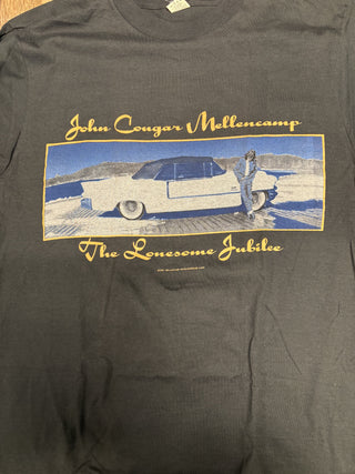 1987 John Cougar Mellencamp The Lonesome Jubilee T-Shirt, Black, L