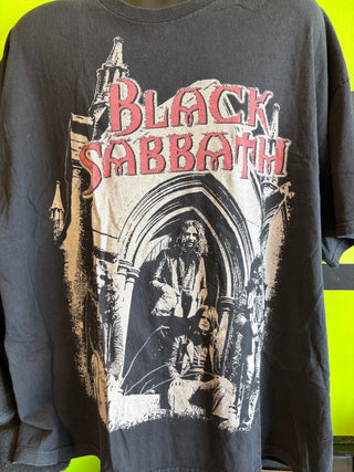 Black Sabbath 2005 B&W Band Photo T-Shirt, Black, 3XL