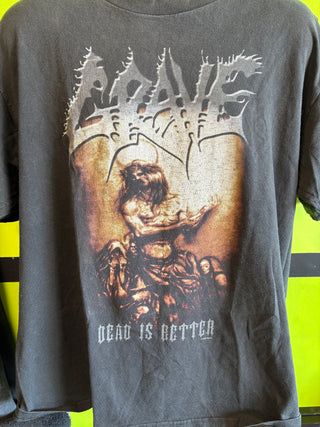 Grave 2003 Dead Is Better U.S. Tour T-Shirt, Black, XL