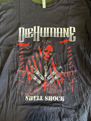 Die Humane Shell Shock T-Shirt, Black, 3XL