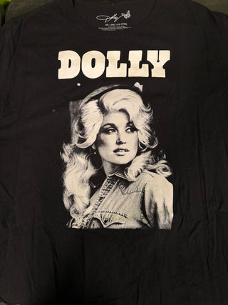 Dolly Parton Portrait T-Shirt, Black, 3XL