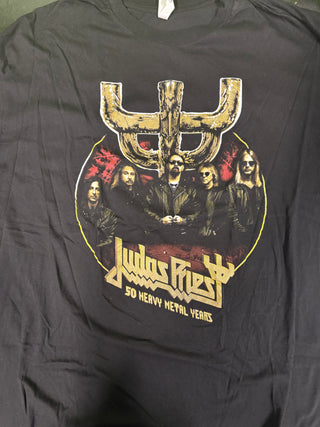 Judas Priest 50 Heavy Metal Years Tour T-Shirt, Black, 3XL