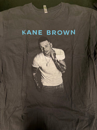 Kane Brown White Tee Tour T-Shirt, Gray, 2X