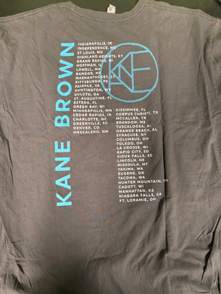 Kane Brown White Tee Tour T-Shirt, Gray, 2X