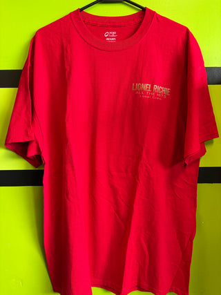 Lionel Richie All The Hits Local Crew T-Shirt, Red, XL