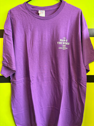 Justin Timberlake Man Of The Woods Tour Local Crew T-Shirt, Purple, XL