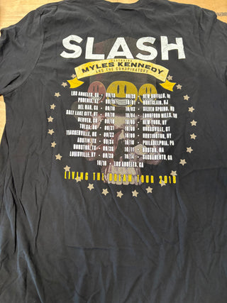Slash Living The Dream Tour 2018 T-Shirt, Black, L