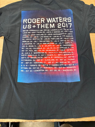Roger Waters Us+Them Tour 2017 T-Shirt, Black, L