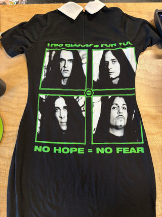 Type O Negative Black No. 1 DIY Stitched Women's Collared Short T-Shirt Dress, Black, WM