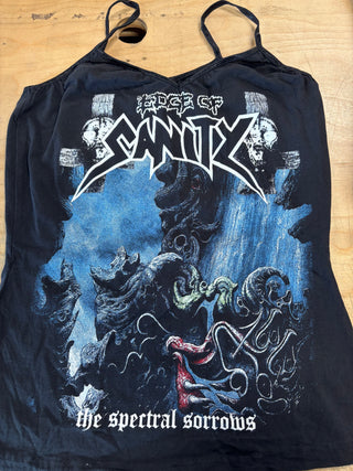 Edge Of Sanity The Spectral Sorrows Sleeveless DIY T-Shirt, Black, S