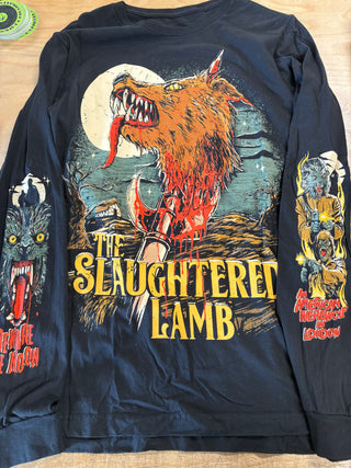 An American Werewolf In London The Slaughtered Lamb Longsleeve T-Shirt, Black, M