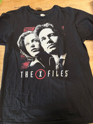 X-Files Mulder And Scully T-Shirt, Black, S