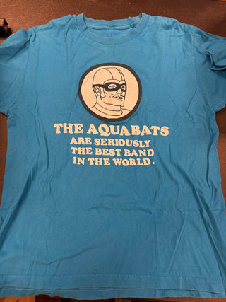 Aquabats Best Band In The World T-Shirt, Blue, M