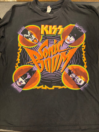Kiss Sonic Boom T-Shirt, Black, XL