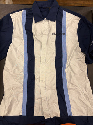 Pink Floyd 2005 Pulse Bowling Shirt, Blue/White, XL