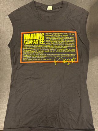 Frank Zappa 1980s 818 Pumpkin Parking Lot Tank Top, Black, S