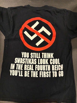 Napalm Death 2004 Nazi Punks Fuck Off T-Shirt, Black, L