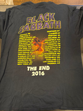 Black Sabbath 2016 The End Tour T-Shirt, Black, L