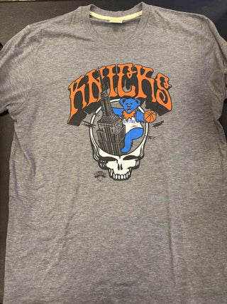 Grateful Dead X Knicks Empire State T-Shirt, Gray, L