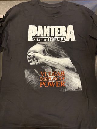 Pantera Cowboys From Hell Vulgar Display Of Power T-Shirt, Black, L