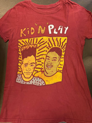 Kid 'N Play Faces T-Shirt, Maroon, S