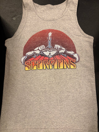 Scorpions Logo Tank Top, Gray, M