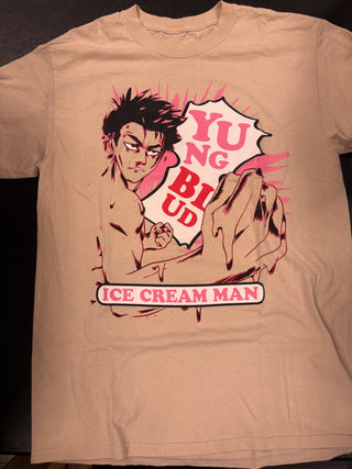 Yungblud Ice Cream Man T-Shirt, Tan, M