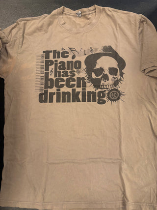 Tom Waits The Piano Has Been Drinking T-Shirt, Brown, L