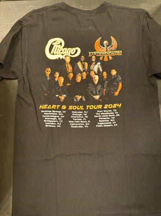 Earth Wind & Fire / Chicago Heart & Soul Tour 2024 T-Shirt, Black, M
