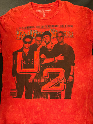 Rolling Stone U2 Achtung Baby T-Shirt, Red, L