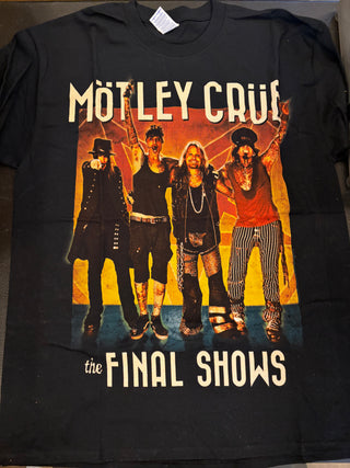 Motley Crue Final Shows All Bad Things 2015 T-Shirt, Black, L