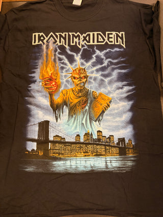 Iron Maiden Book Of Souls 2017 NYC T-Shirt, Black, L