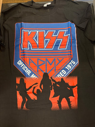 Kiss Army Official Member 2016 T-Shirt, Black, L