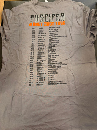 Puscifer Money Shot Tour T-Shirt, Gray, L