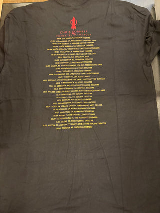 Chris Cornell Higher Truth 2015 Tour T-Shirt, Black, L