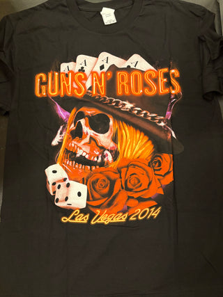 Guns N Roses Las Vegas 2014 T-Shirt, Black, L