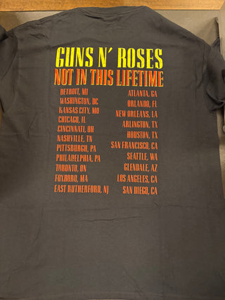 Guns N Roses Not In This Lifetime Tour T-Shirt, Black, L