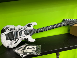 Spinal Tap- This Is Spinal Tap 1992 Promotional Tower Records Inflatable Guitar (Sealed)(Assorted White Or Black)