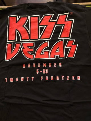 Kiss Vegas Residency T-Shirt November 5-23 2014 T-Shirt, Black, L