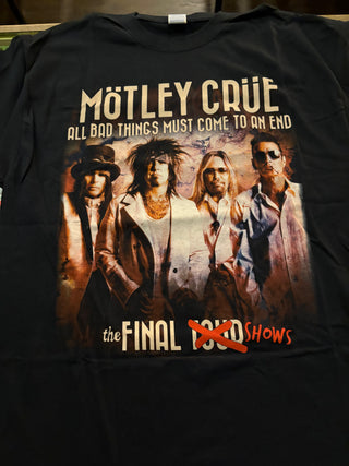 Motley Crue Final Shows Staples Center 2015 T-Shirt, Black, L