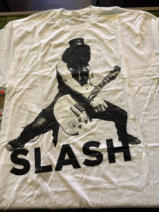Slash World On Fire Tour 2014 Slash T-Shirt, White, L