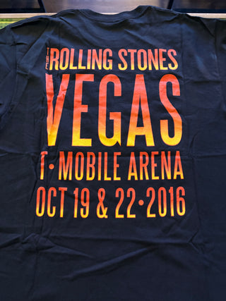 Rolling Stones T-Mobile Arena Vegas October 2016 T-Shirt, Black, L