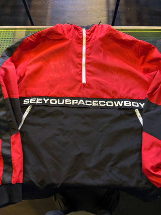 Seeyouspacecowboy Windbreaker, Red / Black, L
