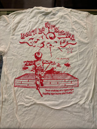 Alex Warren You'll Be Alright Kid Tightrope T-Shirt, Cream, M